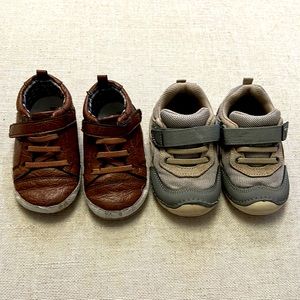 Stride Rite shoe bundle Size 5 tennis shoes Velcro brown grey